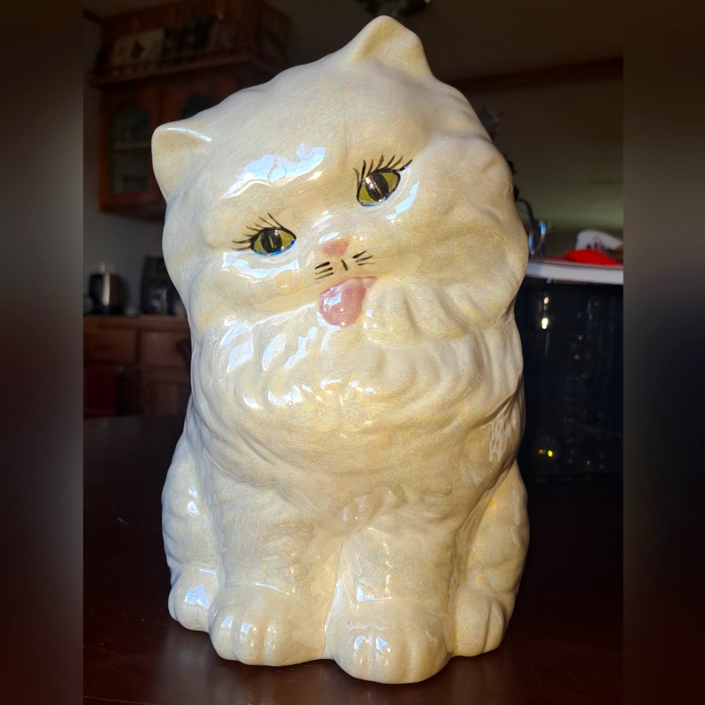 Vintage 1970s Persian Ceramic Cat
